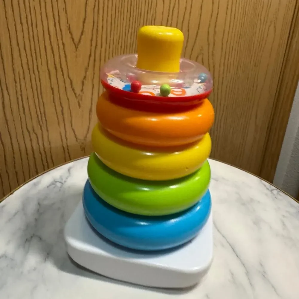 Fisher price rock a stack with rattler vintage